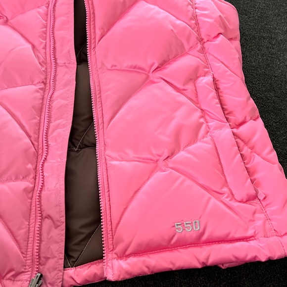 ‼️SOLD‼️ THE NORTH FACE PINK 550 GOOSE DOWN PUFFER VEST - Picture 7 of 12
